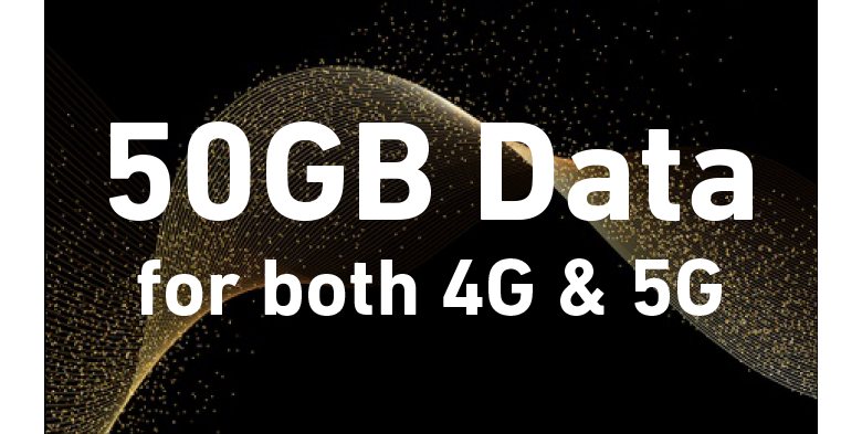 50GB Data for both 4G & 5G