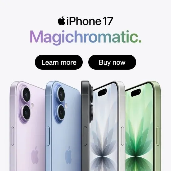 iPhone 17 Magichromatic. Learn more Buy now