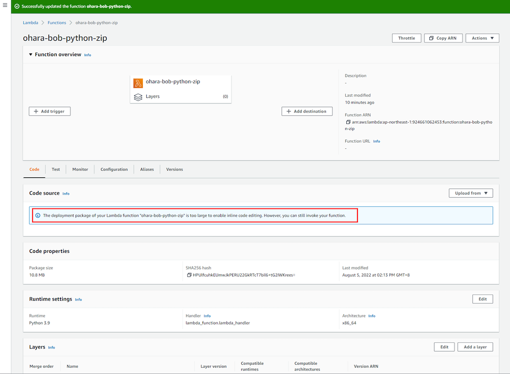 AWS LambdaにZIPファイル化したNode.jsおよびPythonのコードをデプロイしてみた（GUI編）｜クラウドテクノロジーブログ