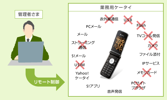 ニーズに合わせた機能制限が可能