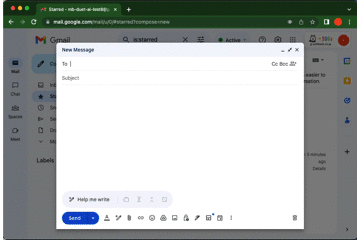 Duet AI for Google Workspace_Help me write（Gmail）デモ