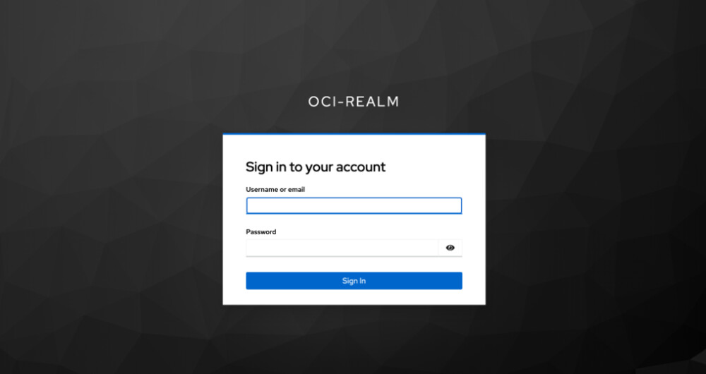 [ Username or email ]、[ Password ]を入力し、[ Sign In ]を押下
