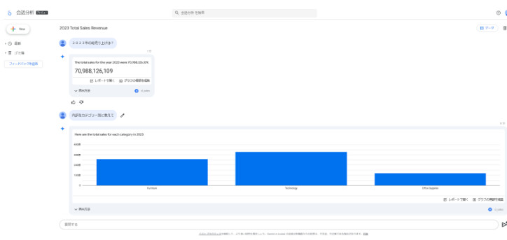 Gemini in Looker のスライド生成中画面