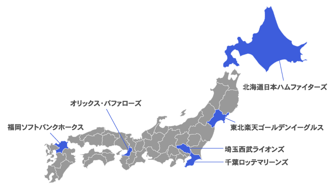 プロ野球 対応球団