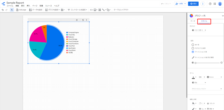 グラフのデザイン