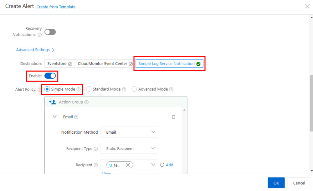 create alert advanced settings 01
