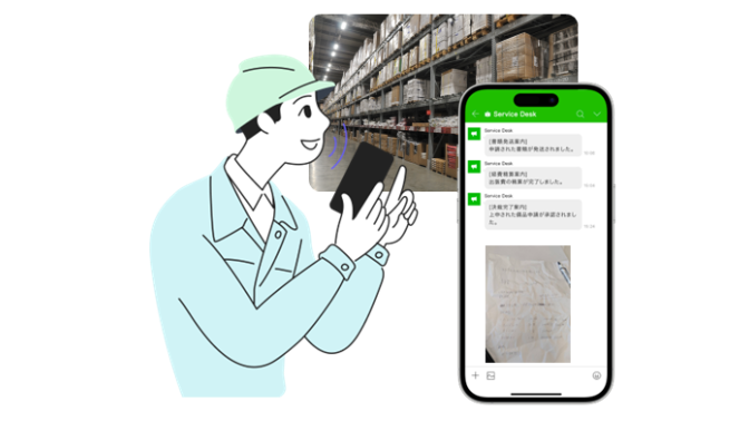 複数の方法で現場からでも書類をアップロード