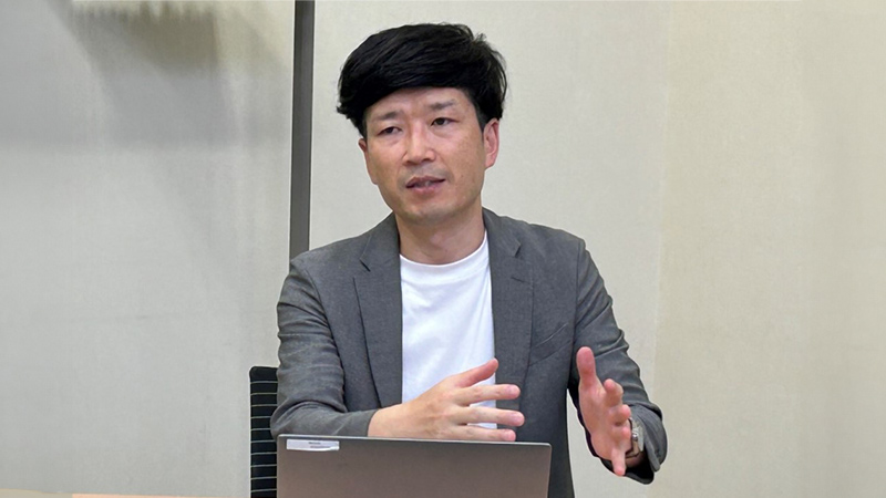 「Axross Recipe for Biz」の導入経緯について語る加藤氏