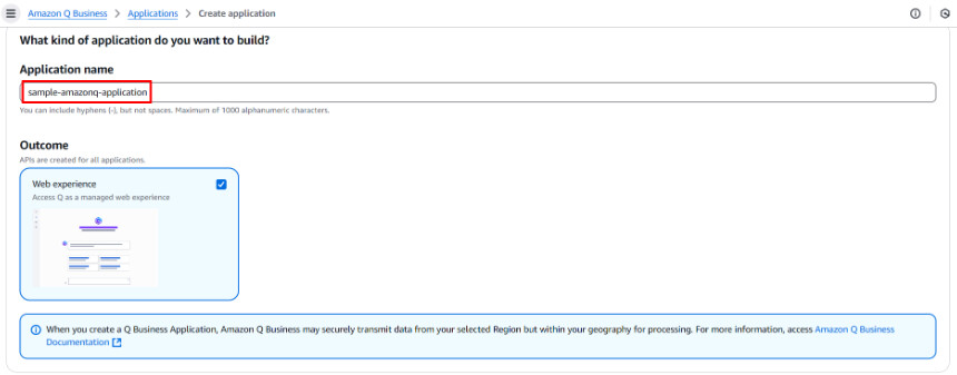 [ Application name ]に任意の名前を入力