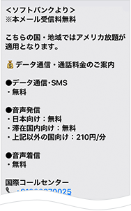送付されるSMSの内容