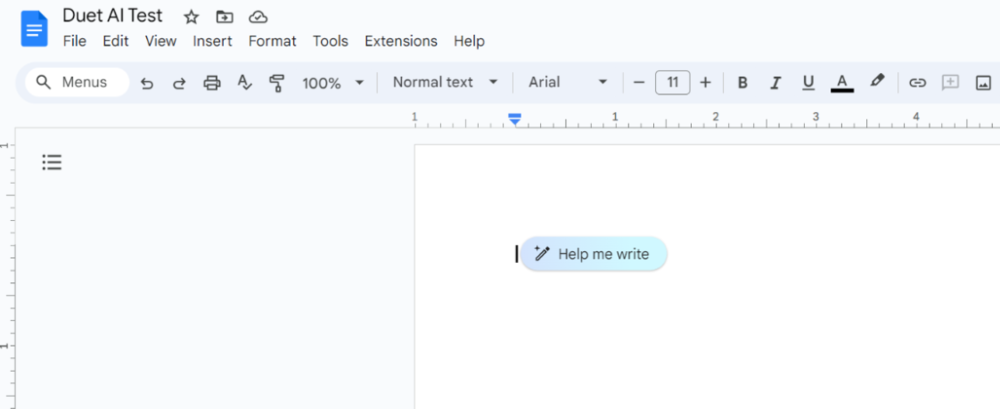 Duet AI for Google Workspace を試してみた（ドキュメント編）：テキスト生成