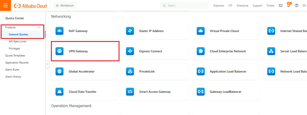 click general quotas