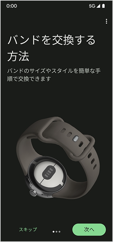 STEP12 Google Pixel Watch の登録を変更する