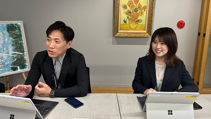 株式会社仙台銀行 髙橋氏（左）と三浦氏（右）