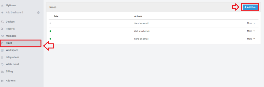 Datacakeの設定画面