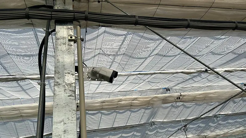 実際に設置されたLINE WORKS Visionのクラウドカメラ