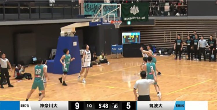 実証事例① 横浜武道館 ― 大学バスケットボール選手権大会