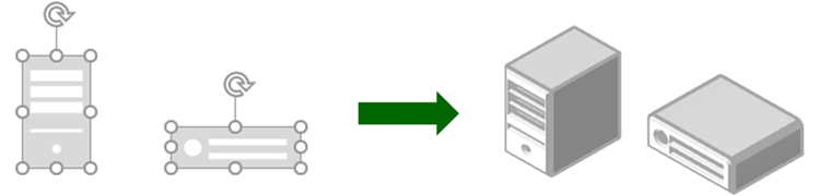 線画イラスト風の質感を適用させてみましょう。一瞬で立体的になる様子を示した画像