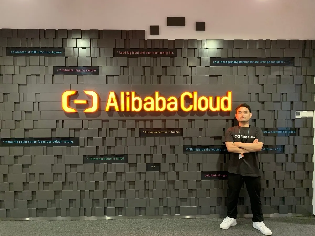 杭州のAlibaba Cloud本社を訪れたときの様子