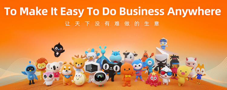 アリババグループのマスコット。「アリババ動物園（阿里動物園）」とも呼ばれている