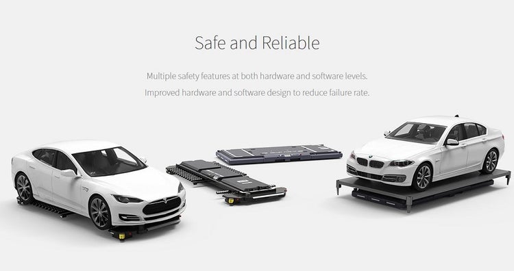 怡豊によるスマート駐車場向けパレットロボット（出典：怡豊Webサイト）