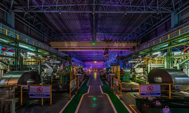 宝山鋼鉄社のダークファクトリーのイメージ（出典：宝山鋼鉄社）