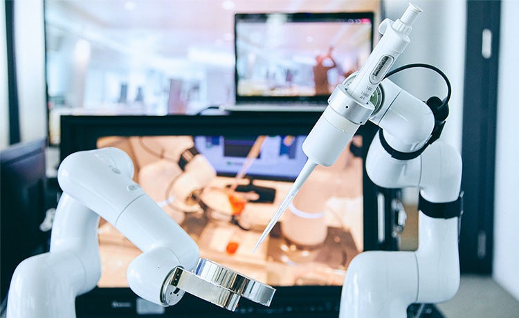 現在のロボットアーム