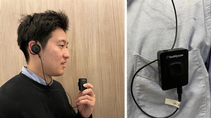 アクセサリの使用感を説明