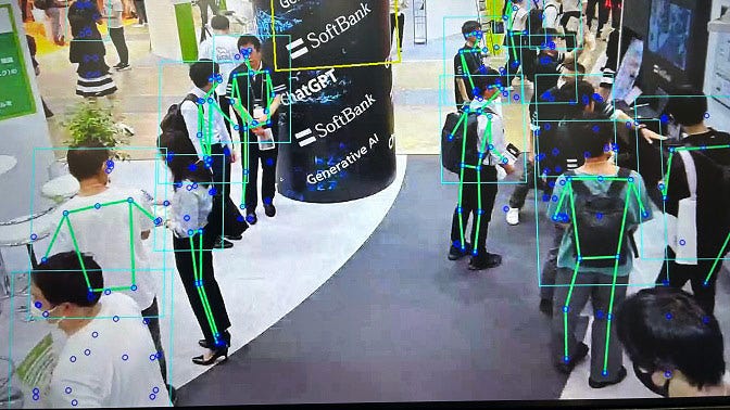 AI　骨格　検知