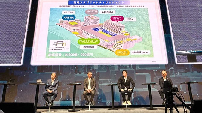 長崎スタジアムシティプロジェクトについて語る登壇者