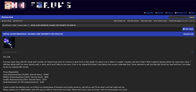 ダークウェブ,IAB