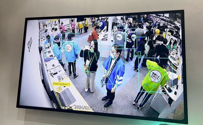 STAIONの入り口分析デモの様子