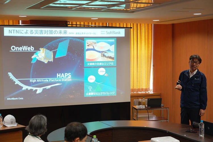NTNによる災害対策の未来について語る小笠原
