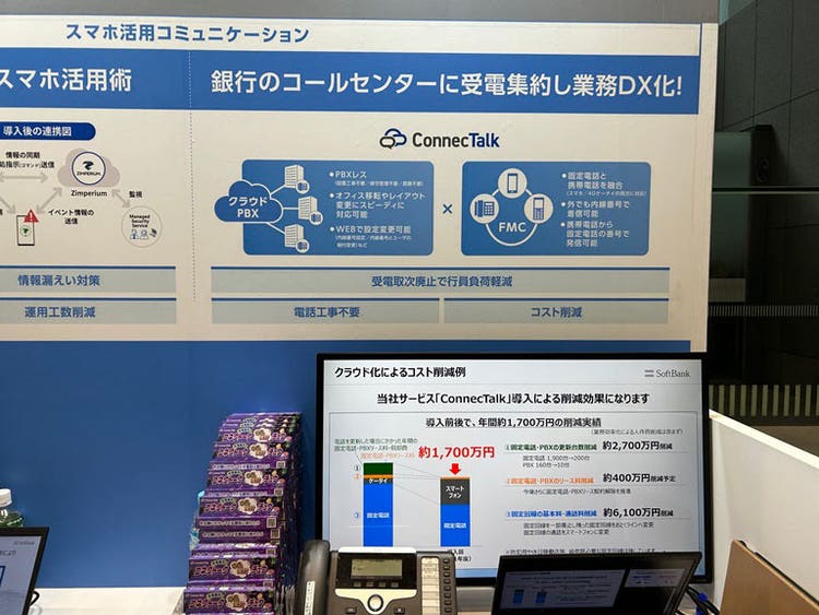 ConnecTalkのブースの様子