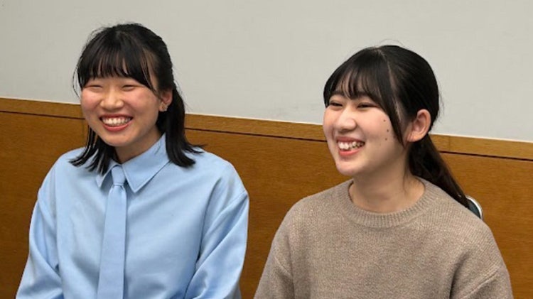 静岡県立大学 経営情報学部 経営情報学科3年 佐野 果蓮さん（左） 飯塚 遥さん（右）