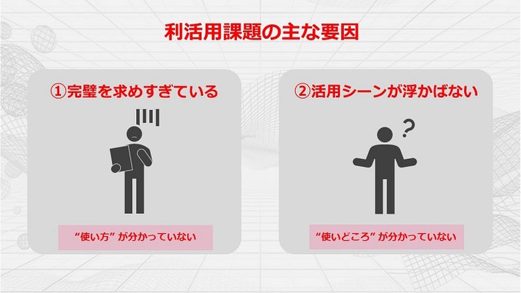 利活用課題の主な要因