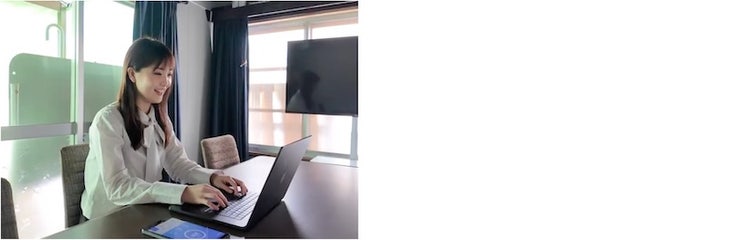 実証宅でのフルリモート業務の様子