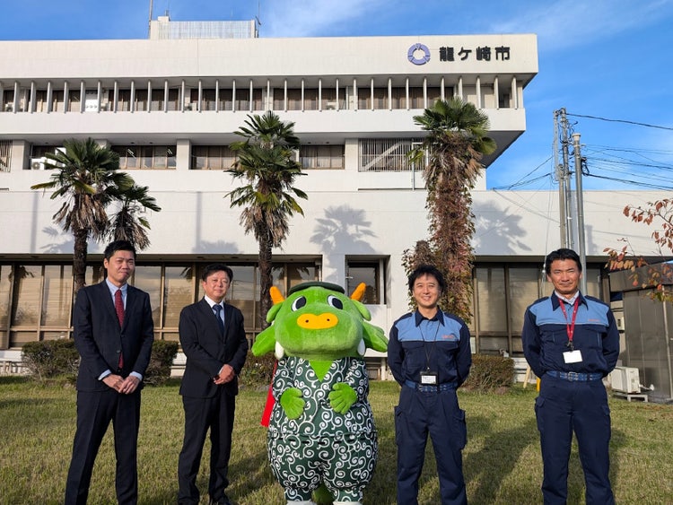 龍ケ崎市防災安全課の皆さまとソフトバンクの営業担当