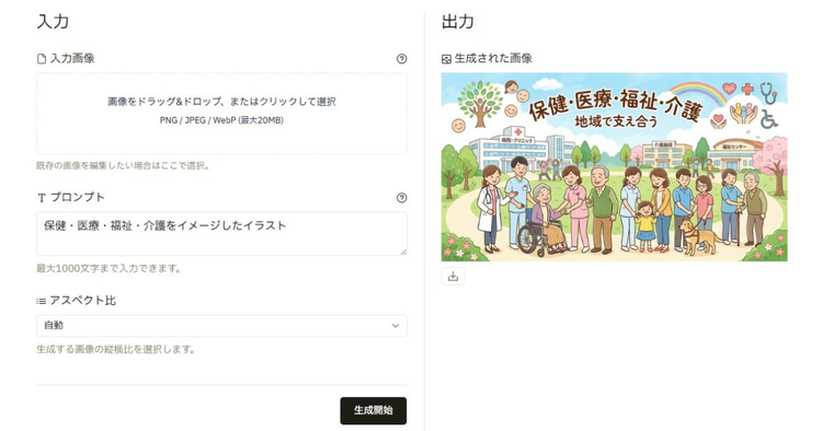 聖隷AIポータル 画像生成機能の活用事例