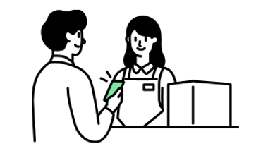 お近くのコンビニから簡単発送