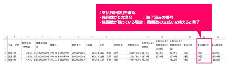 機種変更の時期や対象番号の確認方法 | モバイルサポート ｜ 法人向け