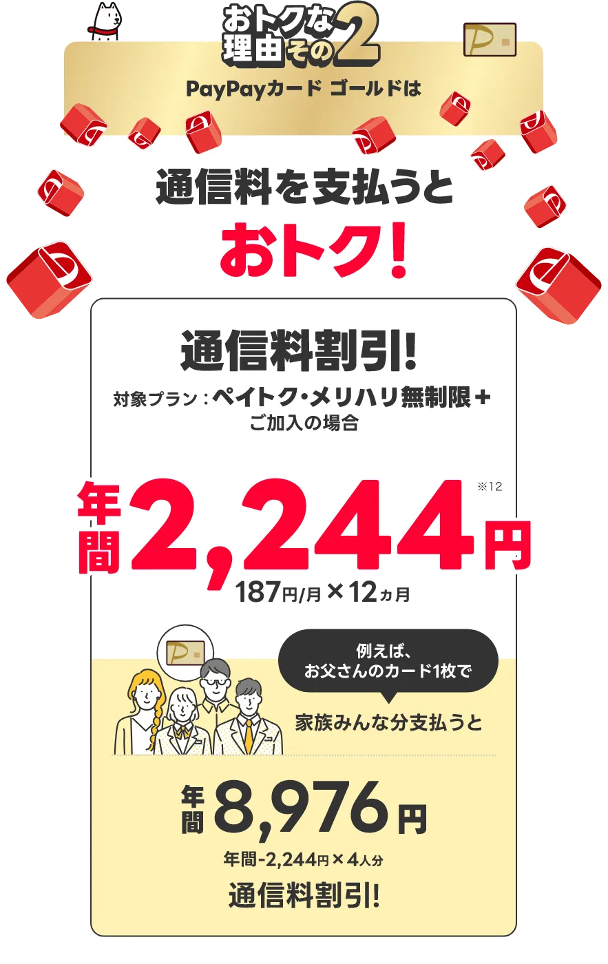 おトクな理由その2 ペイトク／メリハリ無制限＋ ご加入の場合