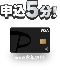 申込5分！年会費 永年無料!