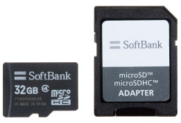 microSDHCカード／SDアダプタ