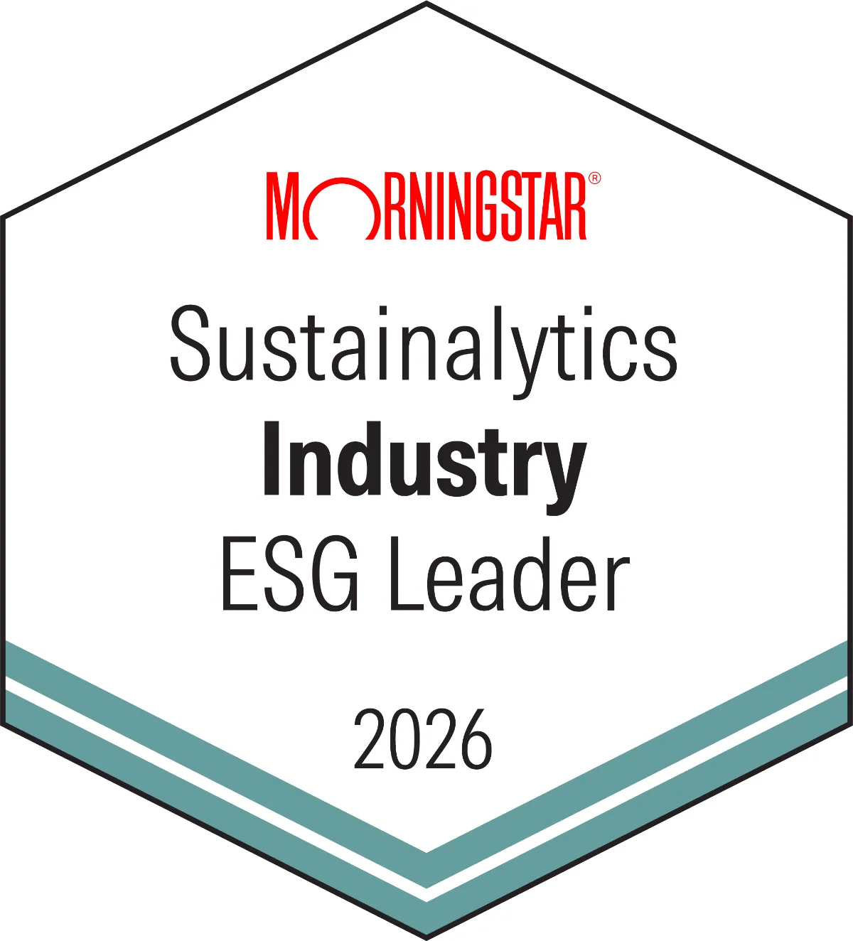 Morningstar Sustainalytics Industry ESG Leader 2026