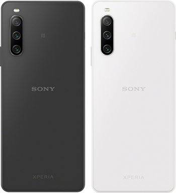 Xperia 10 IV（ソニー製）（左から）ブラック、ホワイト