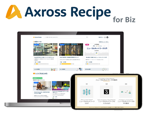「Axross Recipe for Biz」サービス画面のイメージ