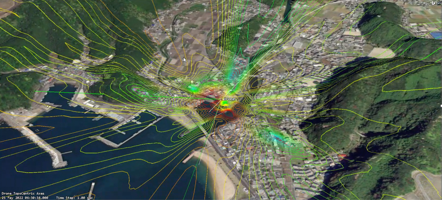 LTE電波環境のシミュレーションのイメージ