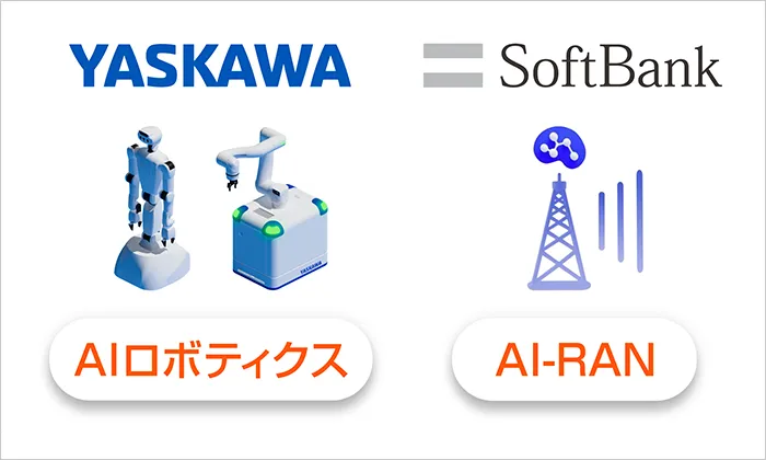 ソフトバンクと安川電機、AI-RANを活用した「フィジカルAI」の社会実装に向けて協業を開始
