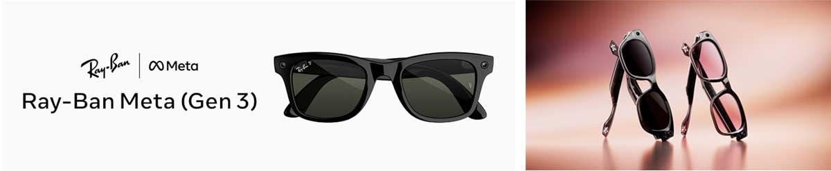（左）Ray-Ban Meta（Gen 3）／（右）Meta Glasses by LISA